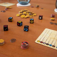 Messy Table Games Booty Dice travel-compact case ideal for trips.