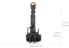 Metal Earth Barad Dur etched details highlighted for display quality