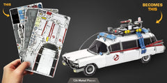 Metal Earth Ecto-1 Ghostbusters sheets feature detailed etching for accurate builds.