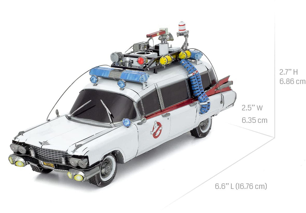 Metal Earth Ecto-1 Ghostbusters unassembled sheets are ready for clipping and shaping.
