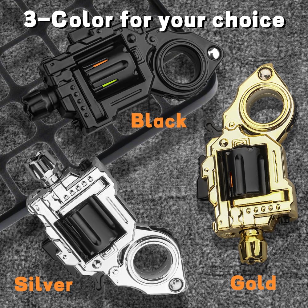Metal Fidget Gun black finish looks sleek and durable.