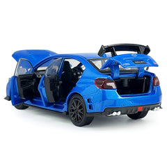 Trunk open view displays storage area on Metanyl Impreza WRX