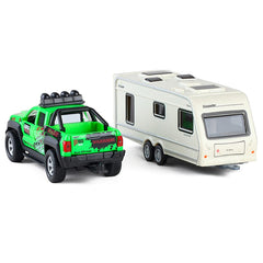 Metanyl motorhome with open doors in green inviting exploration of interior details.