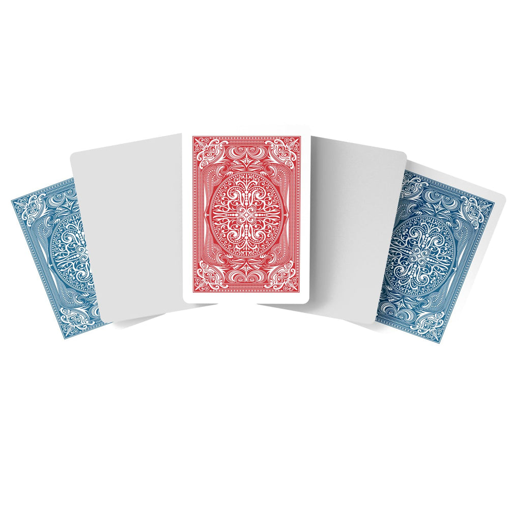 Metaphoracle back design on blank casino-pattern cards