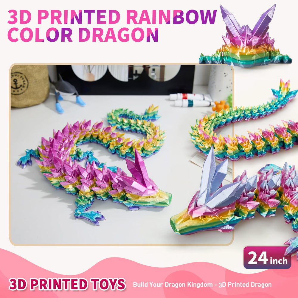 meturebear crystal dragon toy adds tactile appeal to any display and play area.