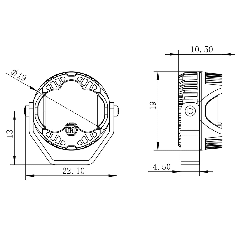 MEUS RACING hive lights kit side assembly shows clean wiring for quick setup