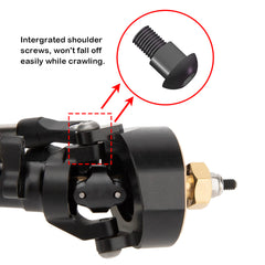 MEUS RACING brass steering knuckles add rigidity and responsive handling.