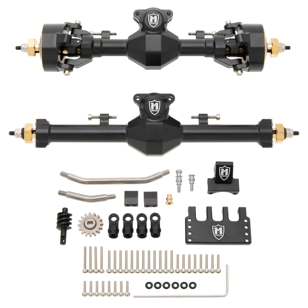 MEUS RACING SCX24 diamond-cut diff cover for rugged protection