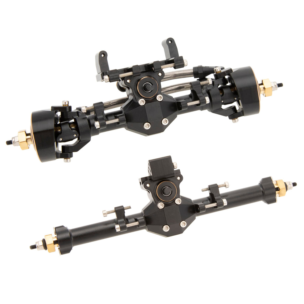MEUS RACING SCX24 front axle detail improves steering precision