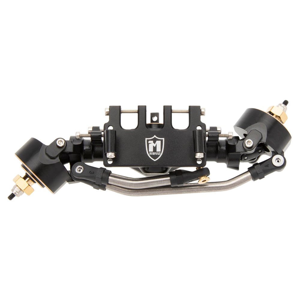 MEUS RACING SCX24 rear axle detail for optimized weight distribution