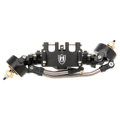 MEUS RACING SCX24 rear axle detail for optimized weight distribution