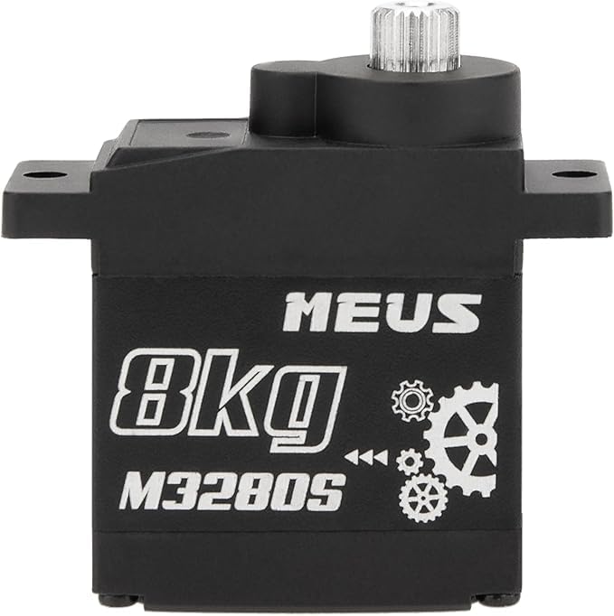 MEUS Racing SCX24 servo kit supports 6–8.4V for stable power.