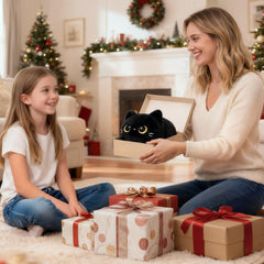 Mewaii black cat plush easy-wash care for everyday hugs.
