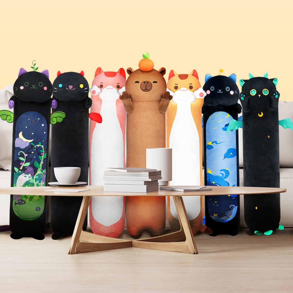 Mewaii capybara pillow stitching detail, durable seams for everyday hugs and play.