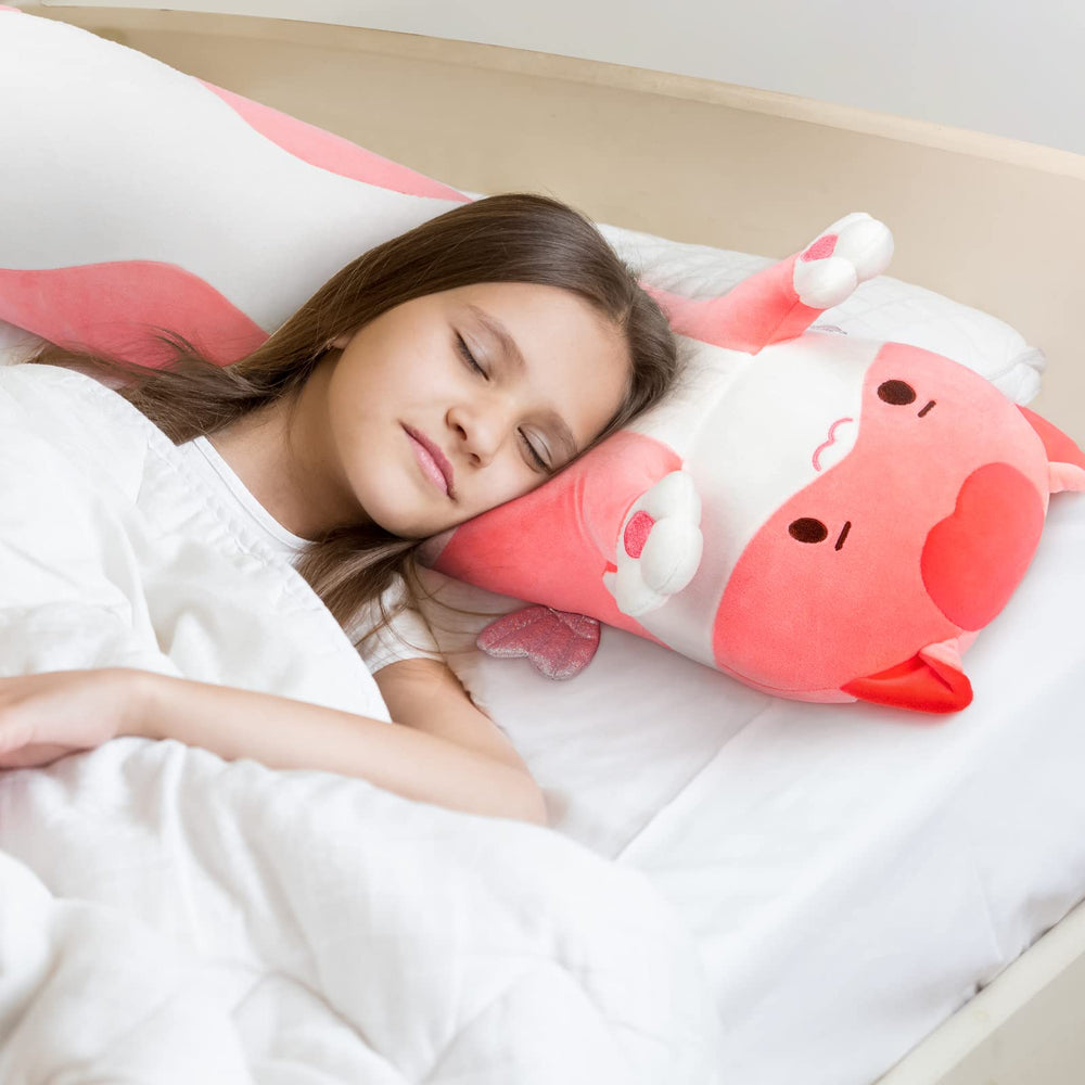Mewaii Long Cat Plush 110cm sleeping-lying offers a soft body pillow.