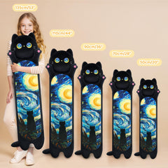Mewaii long cat plush 130cm size for bedtime cuddles