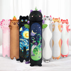 Mewaii Long Cat Plush 50cm for snug hugging and versatile pillow use.