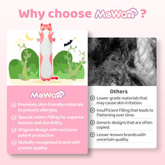 Mewaii Long Cat Plush 90cm sleeping pose invites restful evenings.