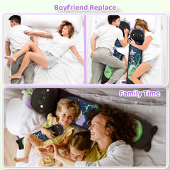 Mewaii Long Cat Plush 90cm roomy body pillow for full-body support