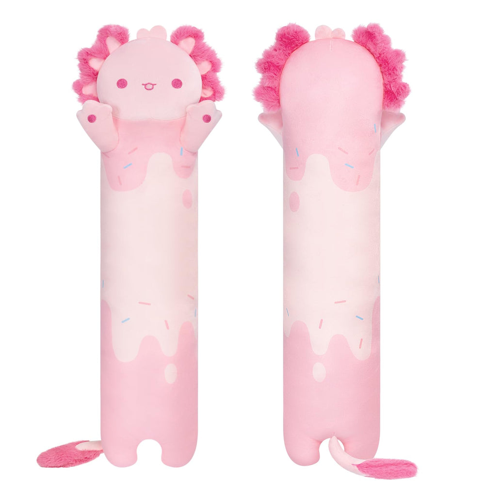 Mewaii pink axolotl plush – ultra-soft fabric for soothing bedtime moments.