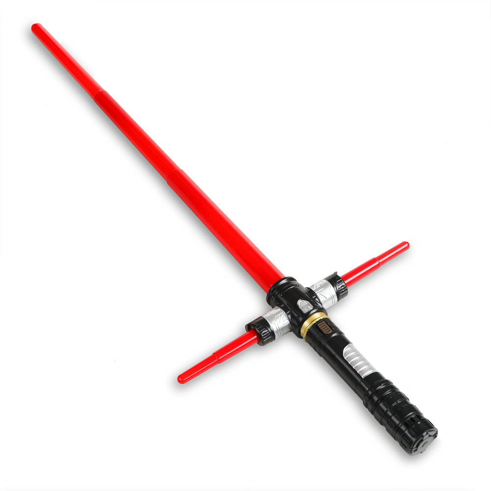 MewduMewdu light saber red blade glows vividly for safe pretend battles.