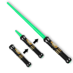 MewduMewdu lightsaber toy in green with lights and sound for safe, exciting play