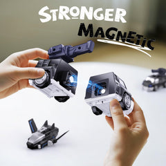 MEWOCHEE ABS plastic safety police trucks with smooth edges for safe play.