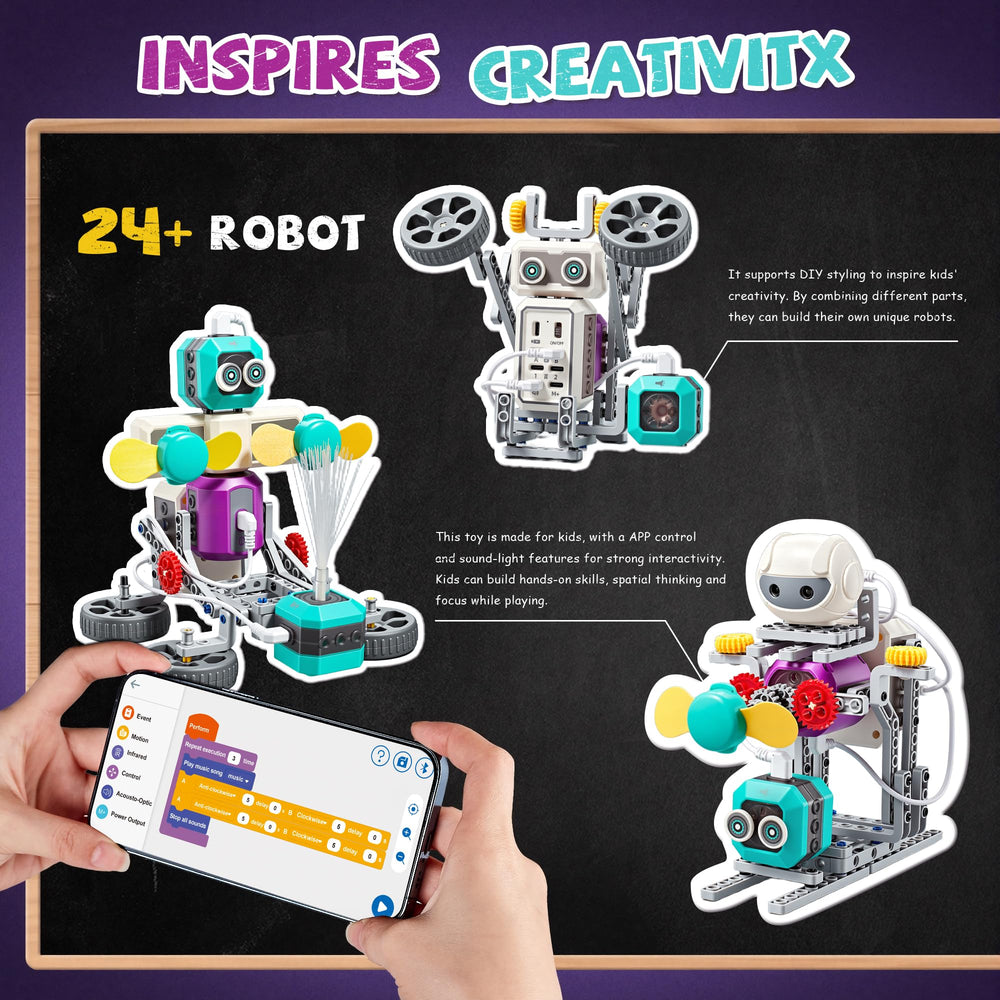 MEWOCHEE bubble blowing robot action shot highlights interactive STEM fun.