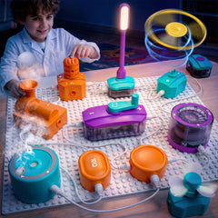 Mewochee science kit assembly scene invites hands-on exploration for curious kids.