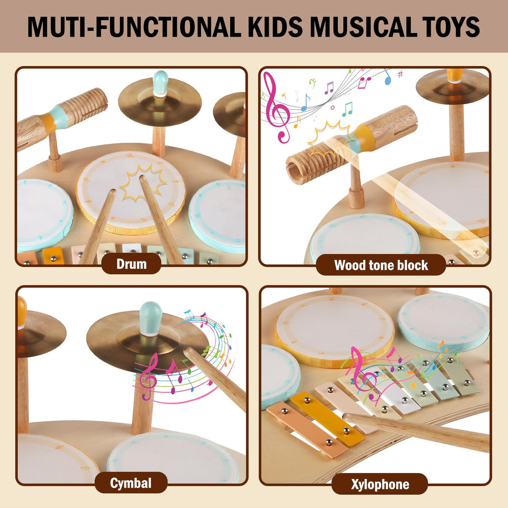 Meytccve Interactive toy promotes parent-child play and rhythm learning.