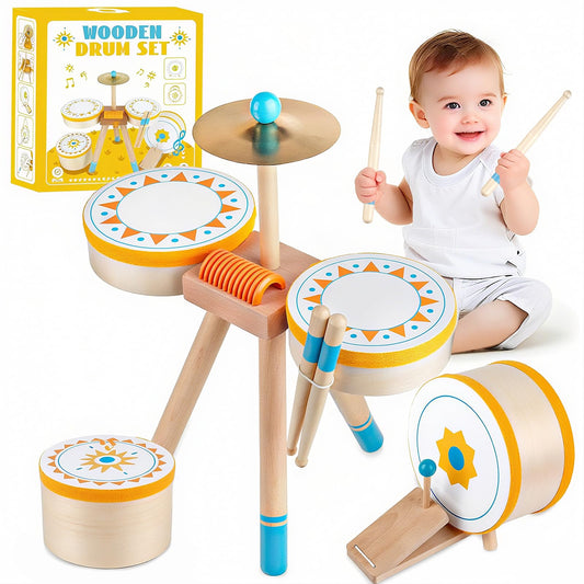 Meytccve Toddlers Drum Set Package ready for curious early musicians.