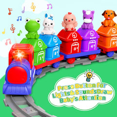 Detachable roof feature on Meytccve train set for mini figures