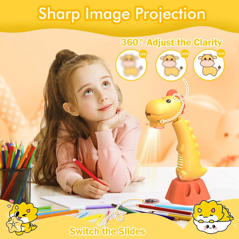 MFEESYOB drawing projector focus-adjust helps sharp, clear lines for young artists.