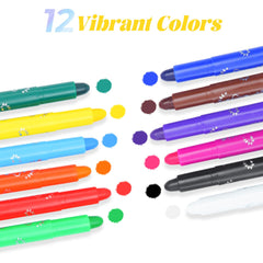 M&G Tempera Paint Sticks twist-action enables precise color control and smooth application.