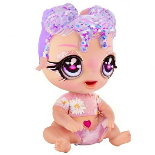 MGA Glitter Babyz Lila Wildboom full doll with accessories—complete playset for nurturing