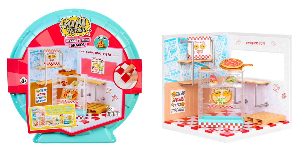 MGA's Miniverse Make It Mini Spaces pizza shop pack for creative play and display