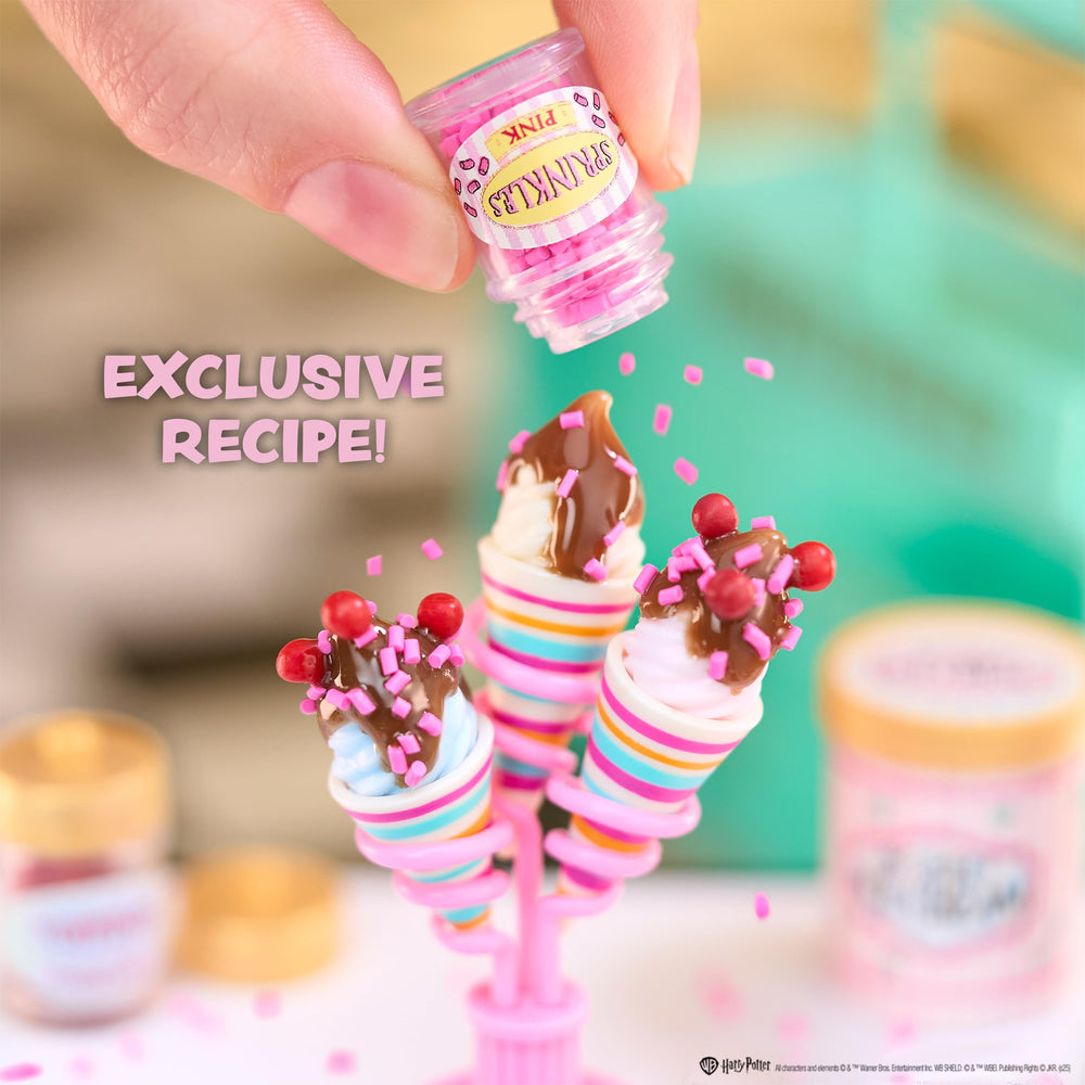 MGA's Miniverse No Melt Ice Cream curing under sun or UV light.