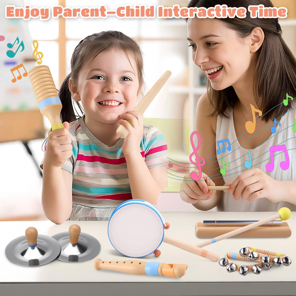 MGparty wooden cymbals bring lively moments for group play.