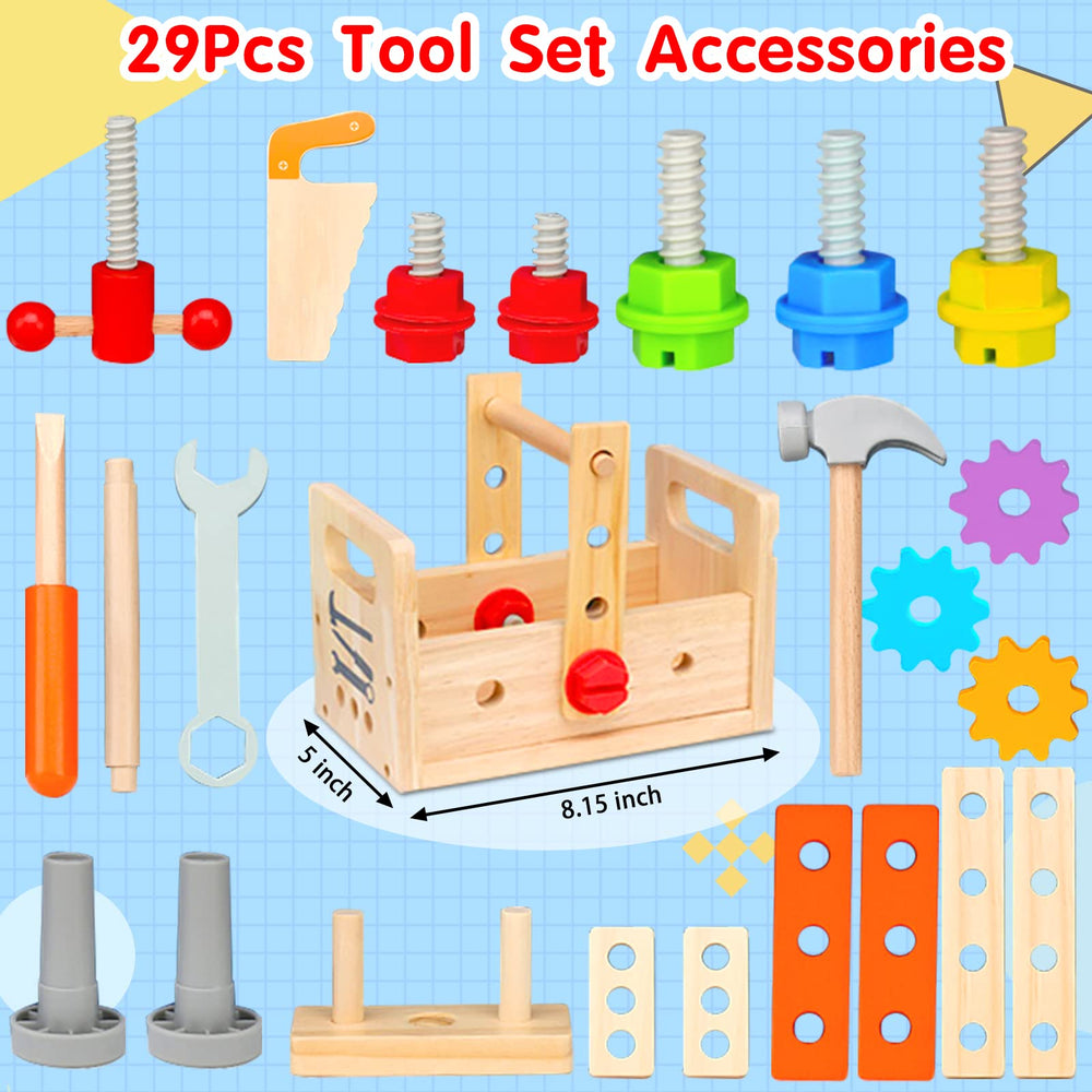 Mgtfbg Kids Tool Set blocks and gears spark creative model making in kids.
