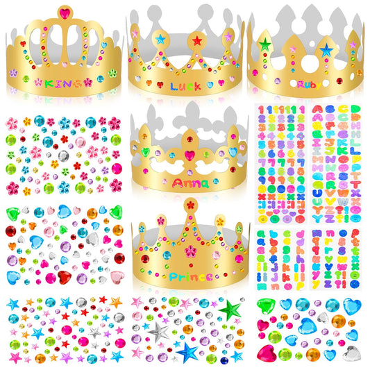 MGZTTHW gold crown kit: twenty crowns ready for festive dress-up and craft fun.