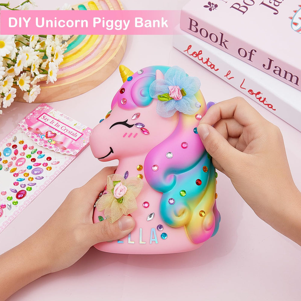 Deposit through the unicorn tail for easy saving.