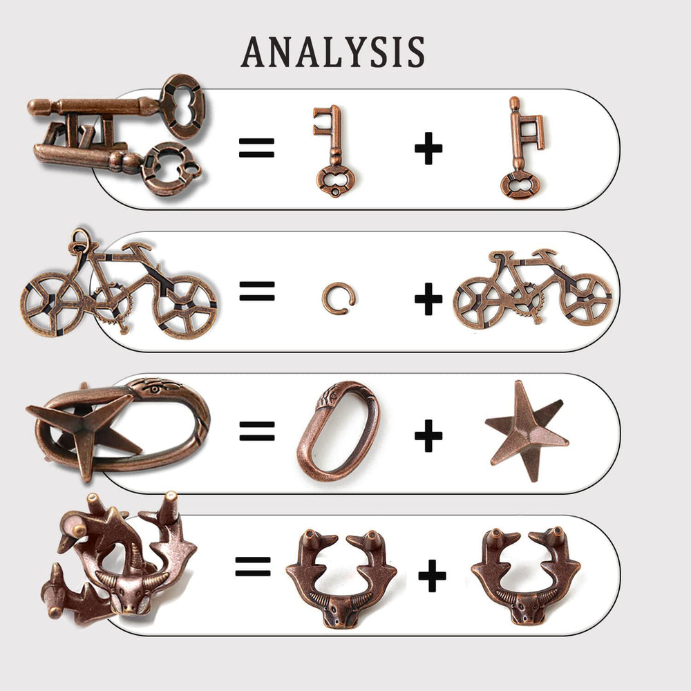 MHY jumbo metal brain teaser case keeps puzzles organized for travel and office breaks.