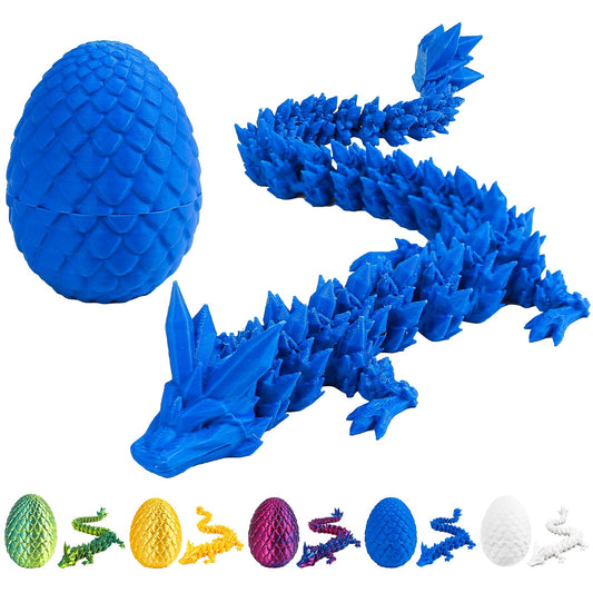Miai Home dragon egg blue exterior close-up showing detailed scales for desk decor