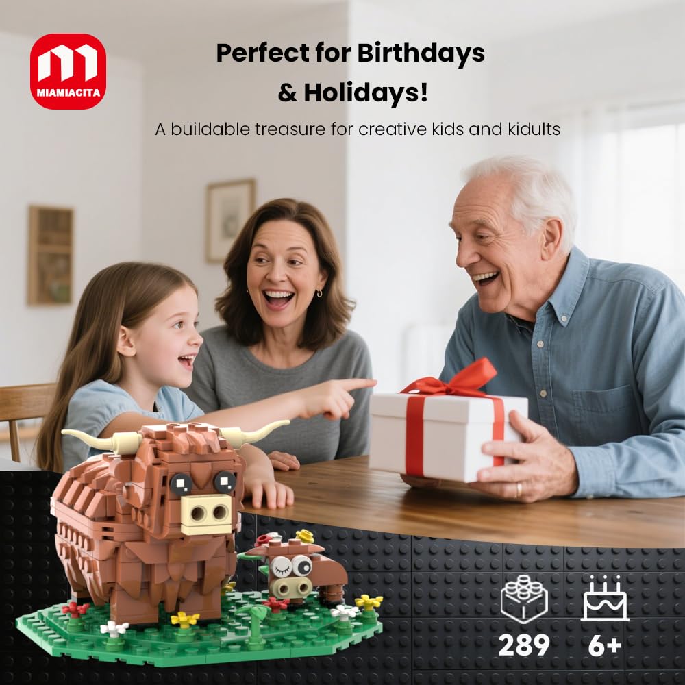 MIAMIACITA Highland Cow Gift-ready Packaging ideal for birthdays and holidays.