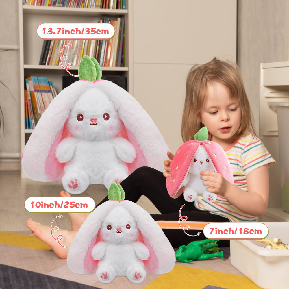 MIAODAM baby-friendly bunny plush makes a sweet gift or cuddle buddy.