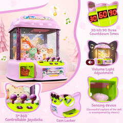 MIAOKE claw machine colorful cabinet enhancing arcade vibes