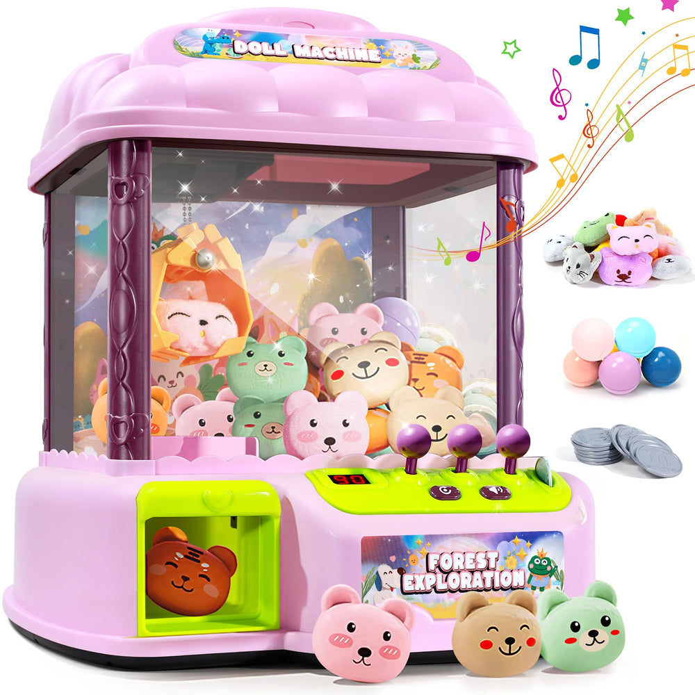 MIAOKE large claw machine front view showing dolls for engaging play