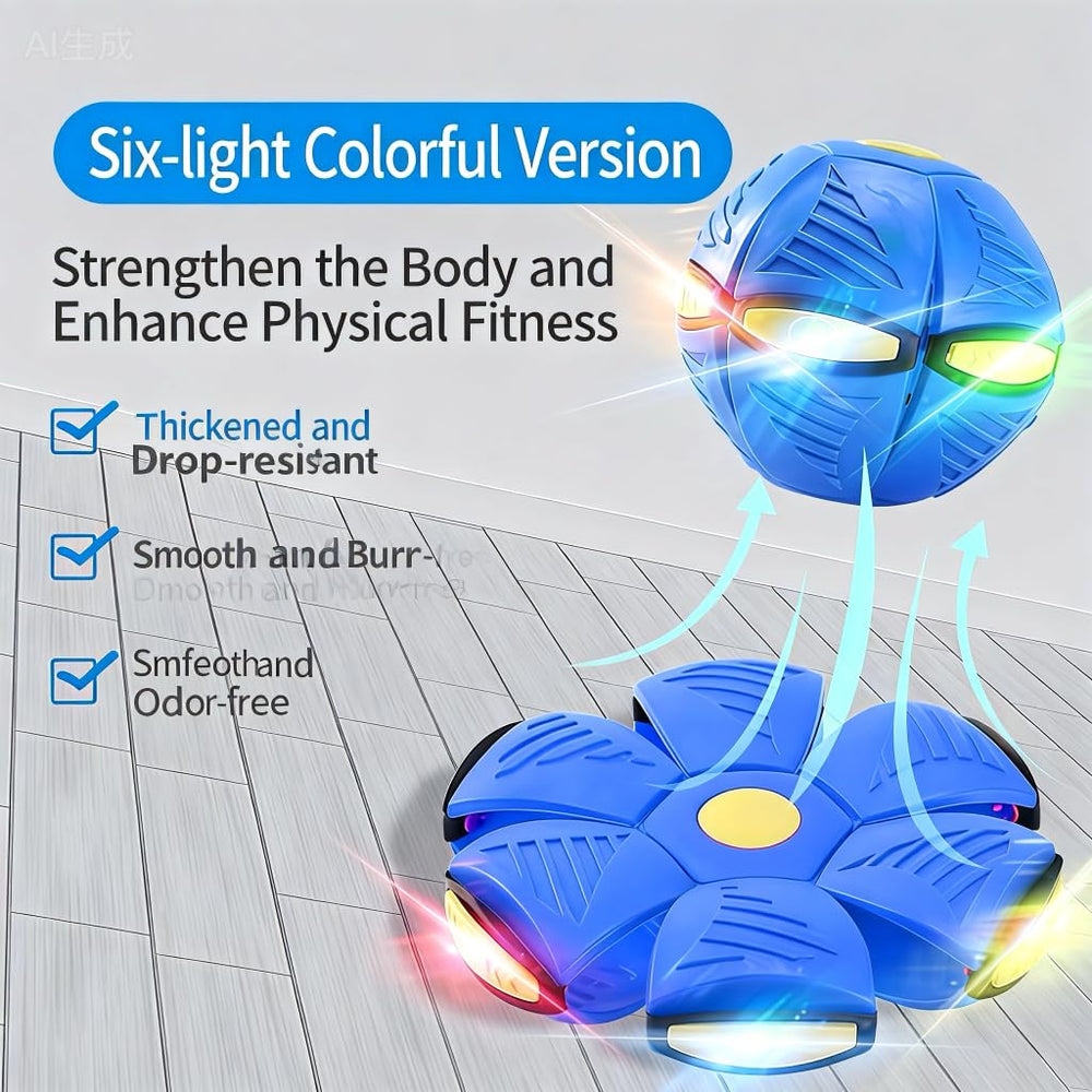 MIAUHSNU 2in1 transformation ball switches between ball and flying saucer.