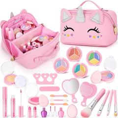 Mibasies unicorn makeup bag for on-the-go play and organized storage.