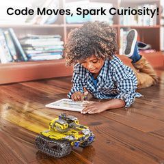 Mibido STEM robot kit remote control in action for smooth maneuvering